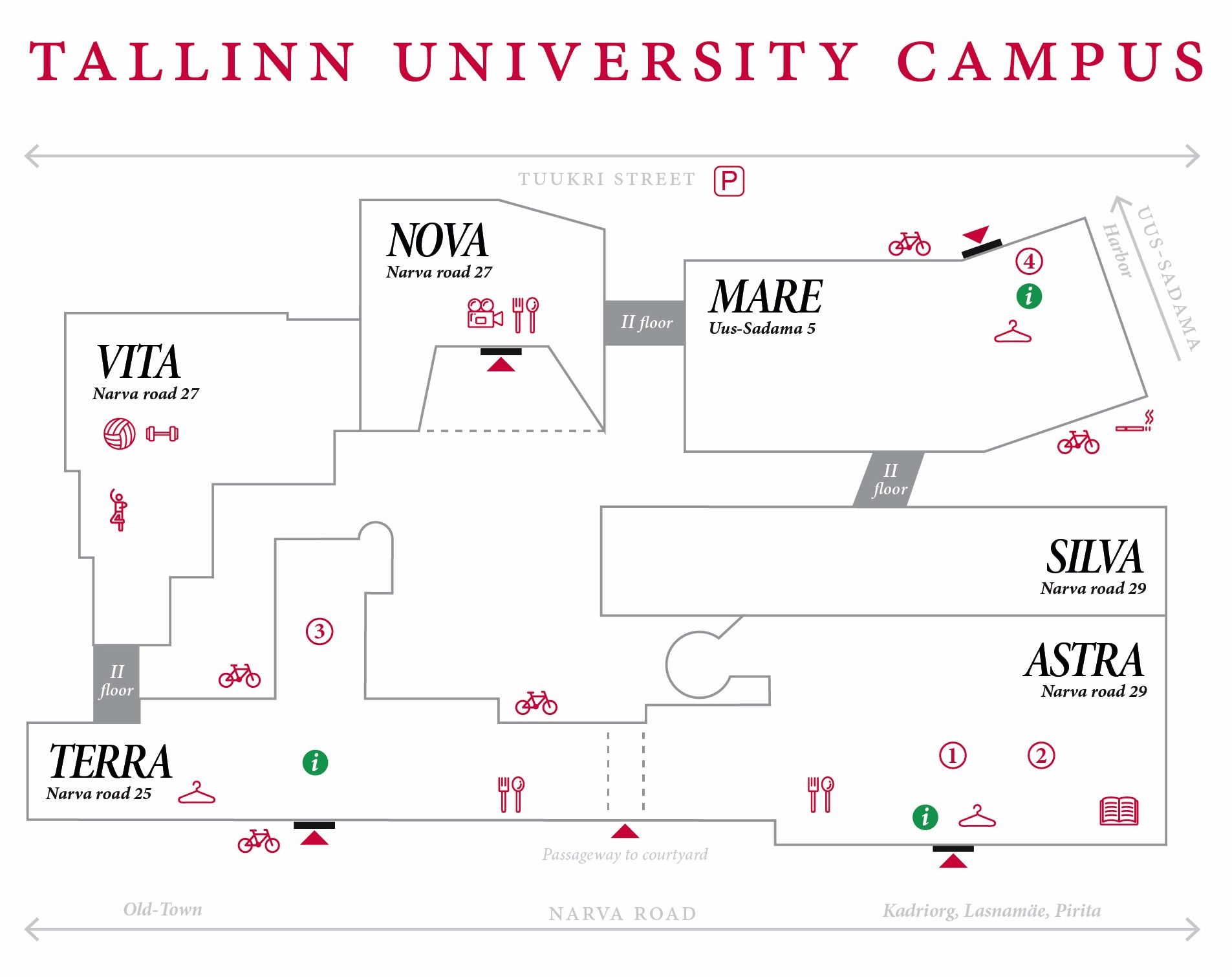 Tallinn University Campus map